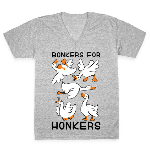 Bonkers For Honkers V-Neck Tee Shirt