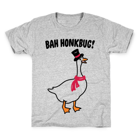 Bah Honkbug Goose Scrooge Parody Kids T-Shirt