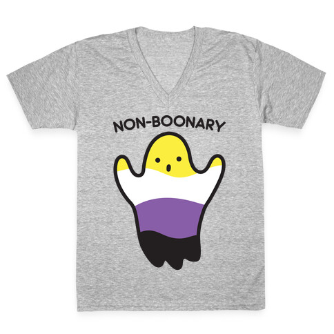 Non-Boonary Ghost V-Neck Tee Shirt