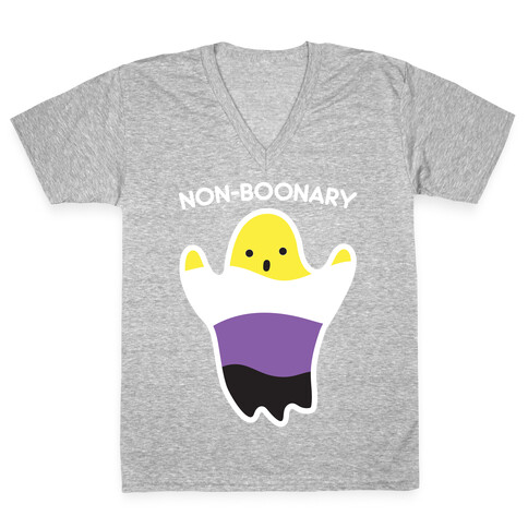 Non-Boonary Ghost V-Neck Tee Shirt