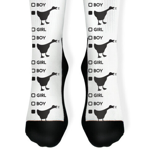 Girl Boy Goose Gender Sock