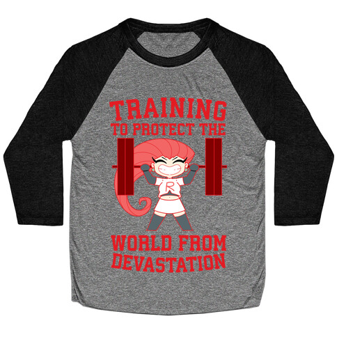 Training To Protect Our World From Devastation Baseball Tee