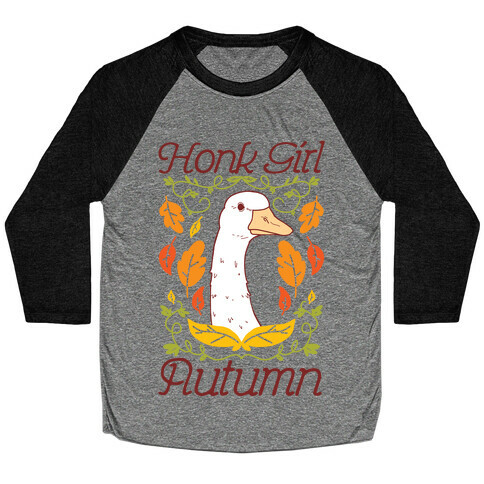 Honk Girl Autumn Baseball Tee