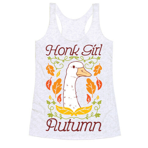 Honk Girl Autumn Racerback Tank Top