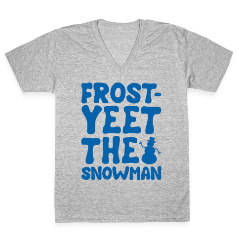 Frost-Yeet The Snowman V-Neck Tee Shirt