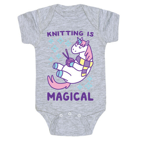 Knitting is Magical Baby One-Piece