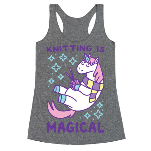 Knitting is Magical Racerback Tank Top