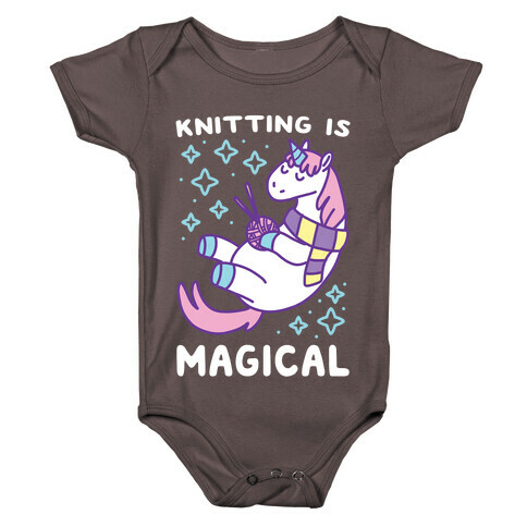 Knitting is Magical Baby One-Piece