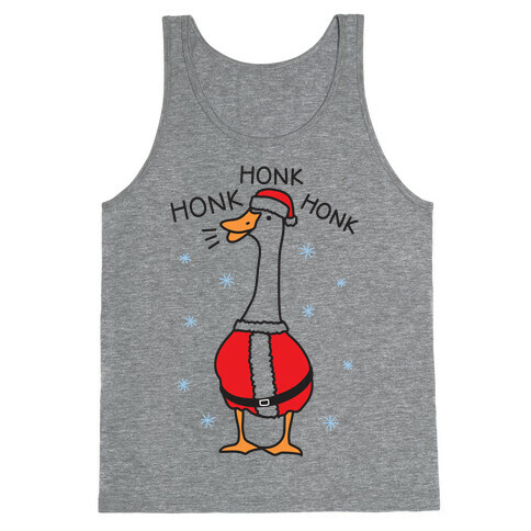 Honk Honk Honk Santa Goose Tank Top