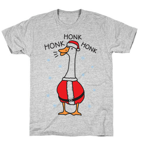 Honk Honk Honk Santa Goose T-Shirt