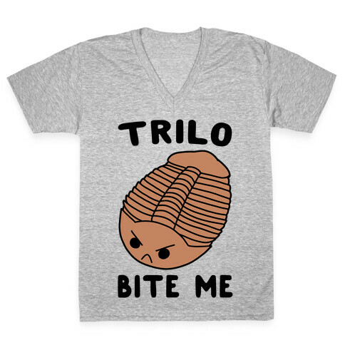 Trilo-Bite Me  V-Neck Tee Shirt