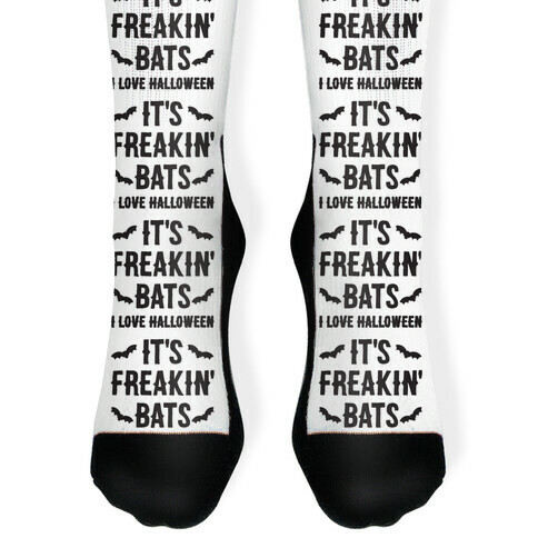 It's Freakin' Bats I Love Halloween Sock