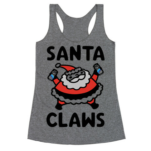 Santa Claws Parody Racerback Tank Top