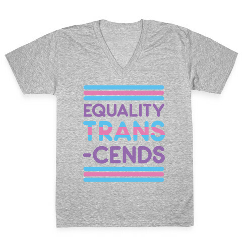 Equality Trans-cends  V-Neck Tee Shirt
