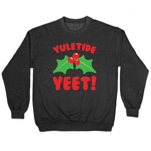 Yuletide Yeet White Print Pullover