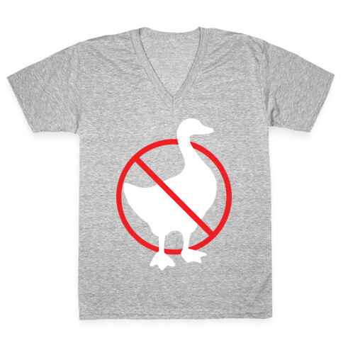 No Geese Allowed V-Neck Tee Shirt