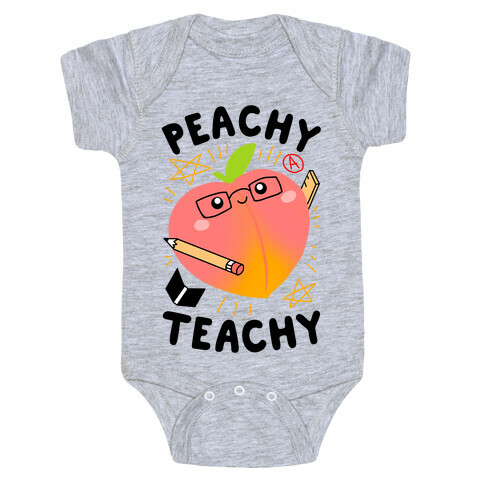 Peachy Teachy Baby One-Piece