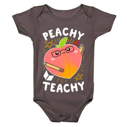 Peachy Teachy Baby One-Piece