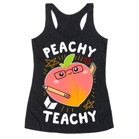 Peachy Teachy Racerback Tank Top