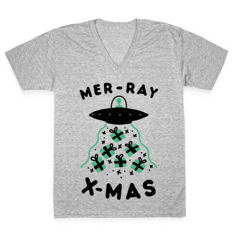 Mer-RAY X-mas V-Neck Tee Shirt