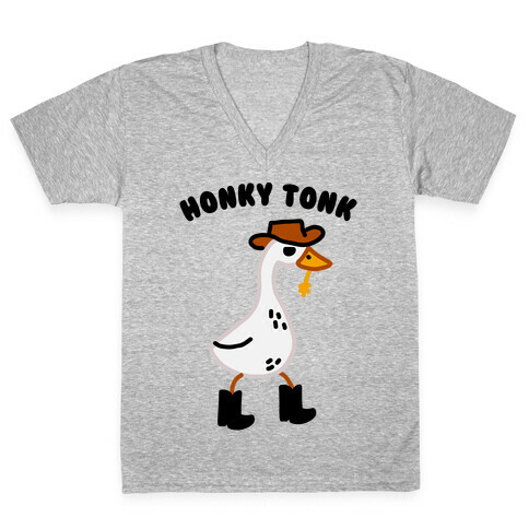 Honky Tonk  V-Neck Tee Shirt