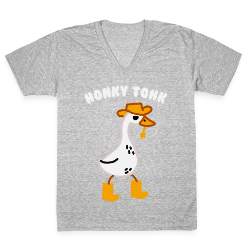 Honky Tonk  V-Neck Tee Shirt