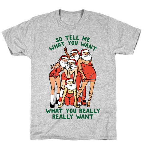 Tell Me What You Want Santa Spice T-Shirt