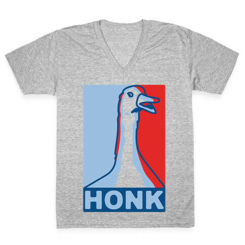 Goose HONK Parody V-Neck Tee Shirt