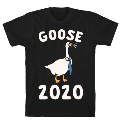 Goose 2020 White Print T-Shirt