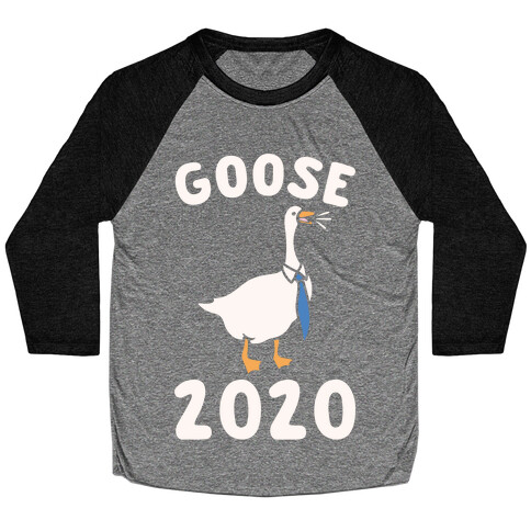 Goose 2020 White Print Baseball Tee