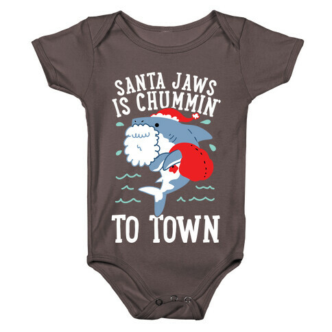 Santa Jaws Is Chummin' To Town Baby One-Piece