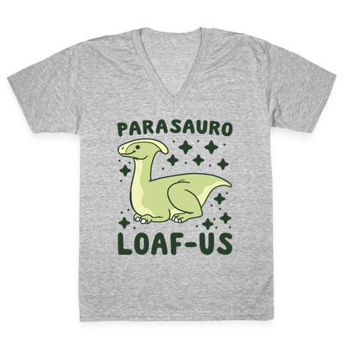 Parasauro-LOAF-us V-Neck Tee Shirt