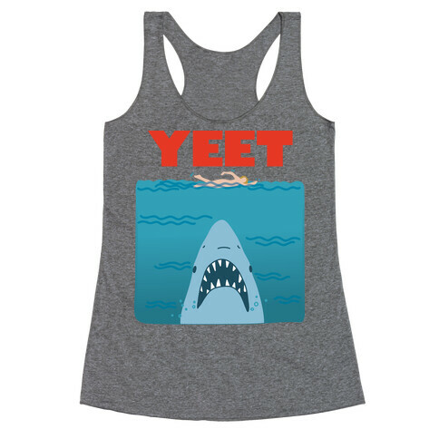 Yeet Jaws Parody Racerback Tank Top