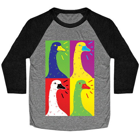 Goose Pop Art Baseball Tee