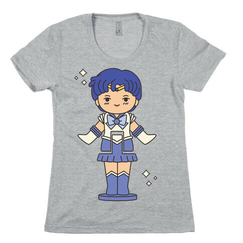 Sailor Mercury Pocket Parody Womens T-Shirt