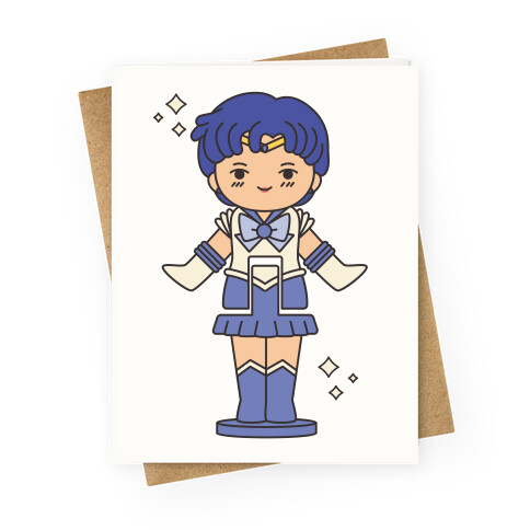 Sailor Mercury Pocket Parody Greeting Card