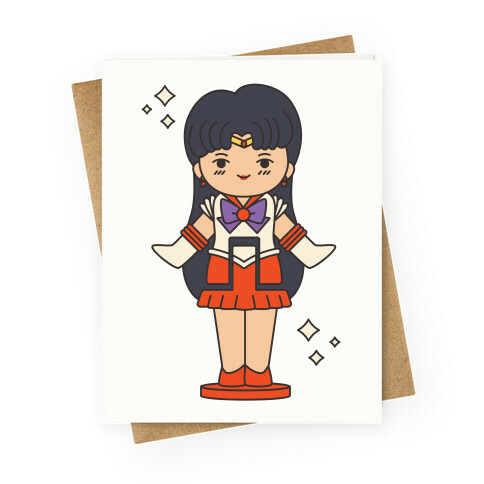 Sailor Mars Pocket Parody Greeting Card