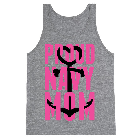 Proud Navy Mom Tank Top