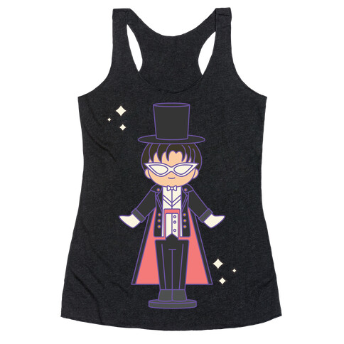 Tuxedo Mask Pocket Parody Racerback Tank Top