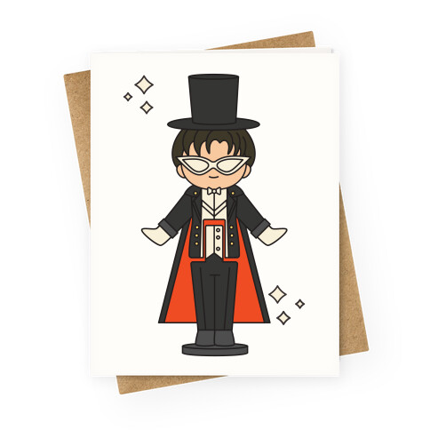 Tuxedo Mask Pocket Parody Greeting Card