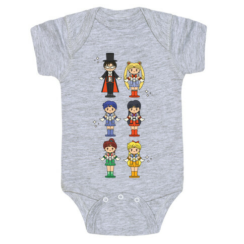 Sailor Moon Inner Senshi Pocket Parody Baby One-Piece