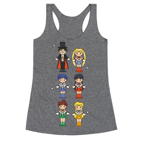 Sailor Moon Inner Senshi Pocket Parody Racerback Tank Top