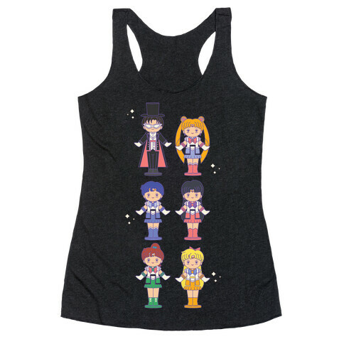 Sailor Moon Inner Senshi Pocket Parody Racerback Tank Top