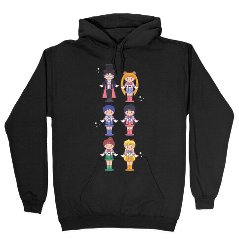 Sailor Moon Inner Senshi Pocket Parody Hooded Sweatshirt