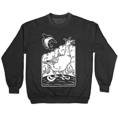 The Devil (Goose Parody) White Print Pullover