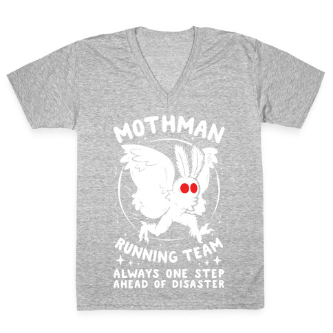 Mothman Running Team V-Neck Tee Shirt