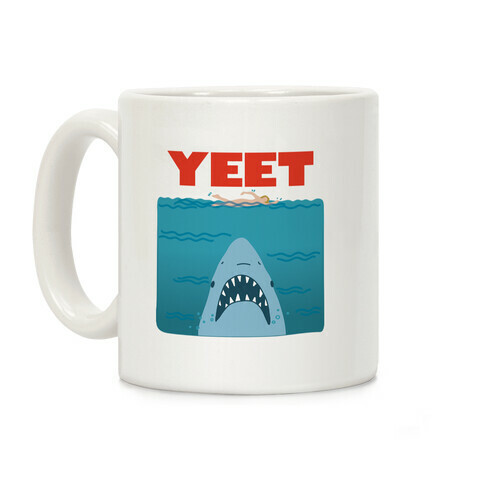 Yeet Jaws Parody Coffee Mug