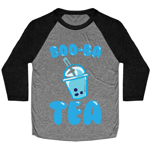 Boo-Ba Tea (Ghost Boba Tea Parody) Baseball Tee