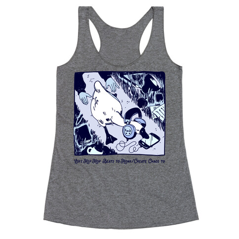 Lofi Hip Hop Goose  Racerback Tank Top