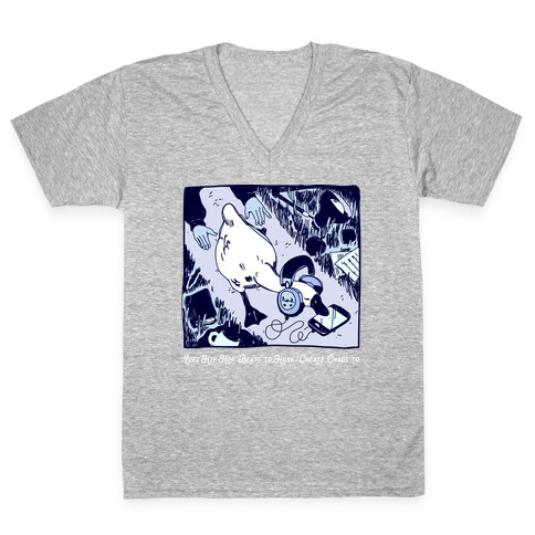 Lofi Hip Hop Goose  V-Neck Tee Shirt